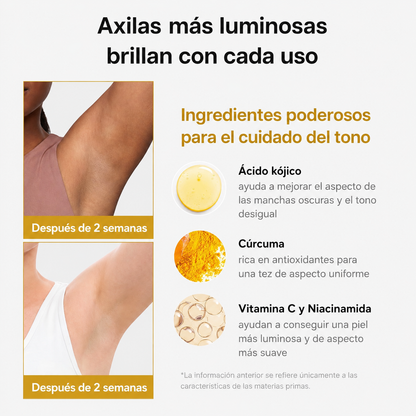 Desodorante Blanqueador de Cúrcuma y Ácido Kójico