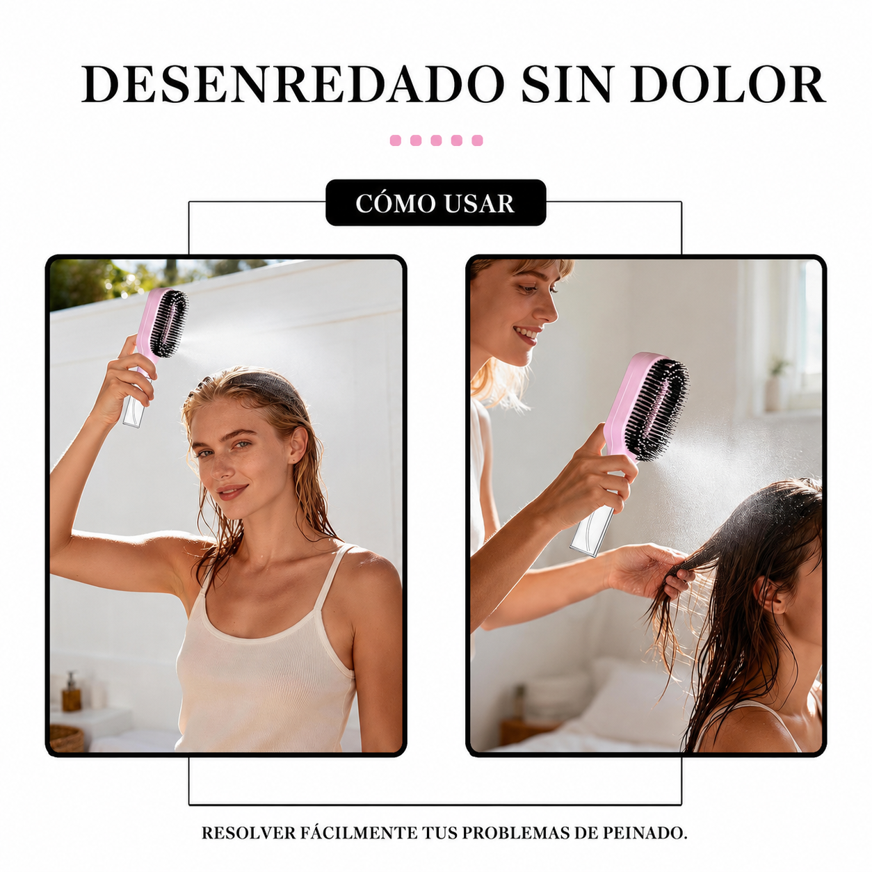 Beneficios del Cepillo Antifrizz con Spray 2 en 1
